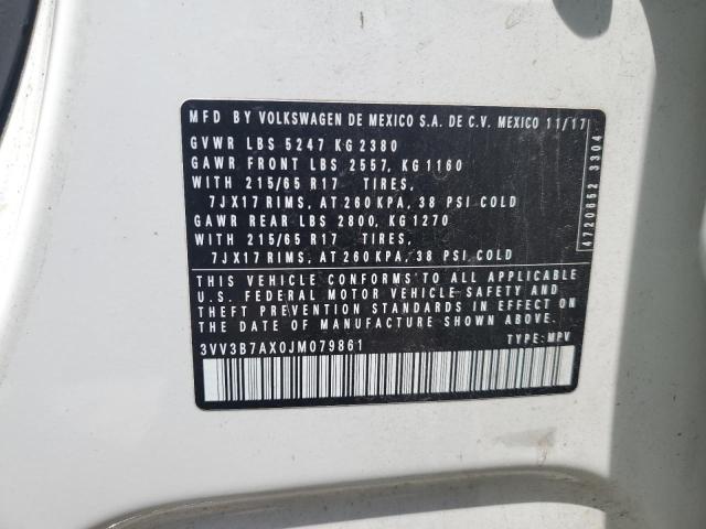 2018 VOLKSWAGEN TIGUAN SE 3VV3B7AX0JM079861