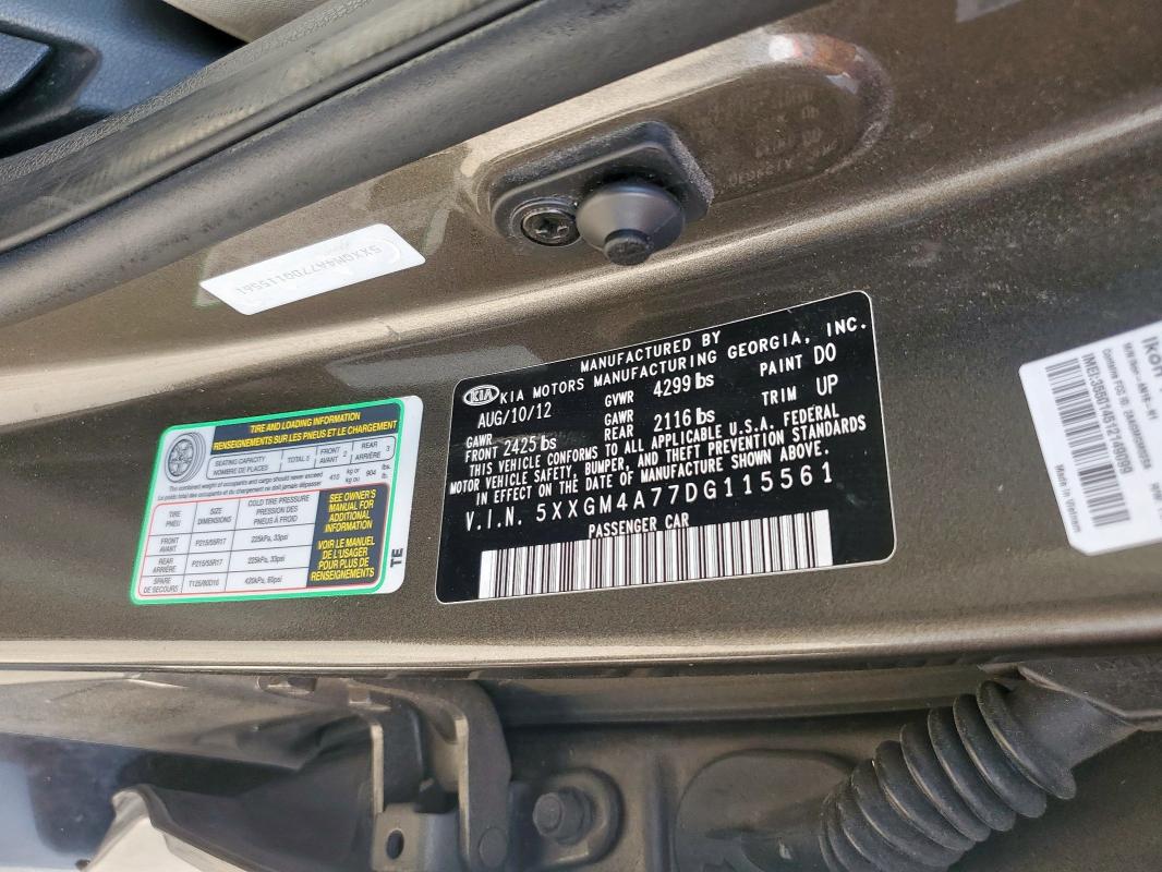 2013 KIA OPTIMA LX - 5XXGM4A77DG115561