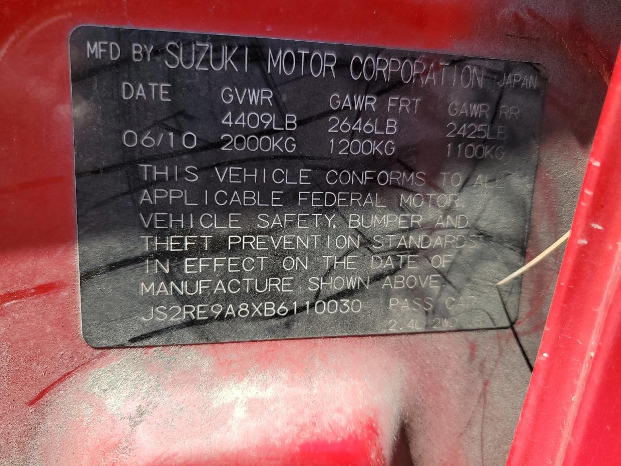 SUZUKI KIZASHI SPORT SLS