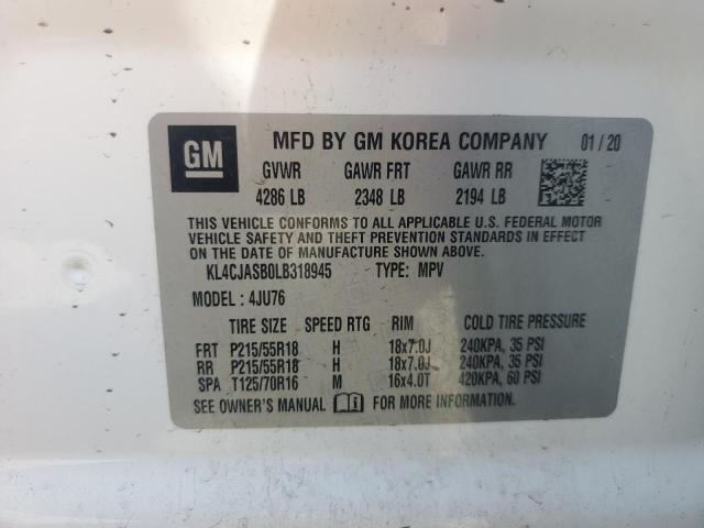 2020 BUICK ENCORE PRE KL4CJASB0LB318945