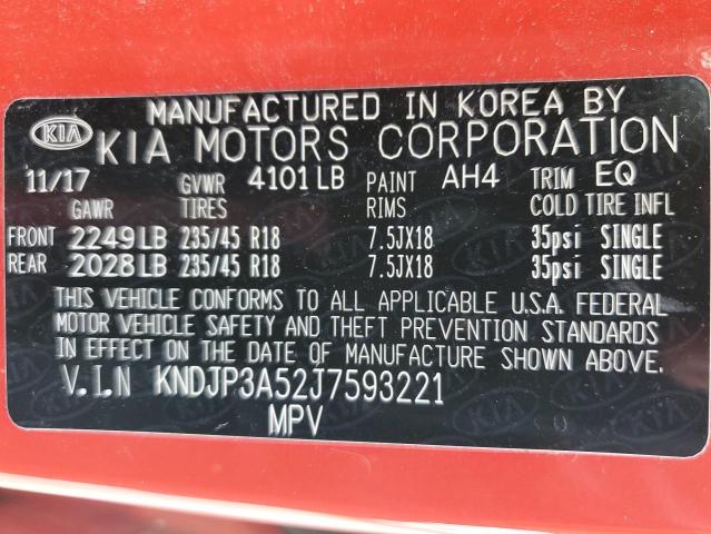 2018 KIA SOUL + KNDJP3A52J7593221