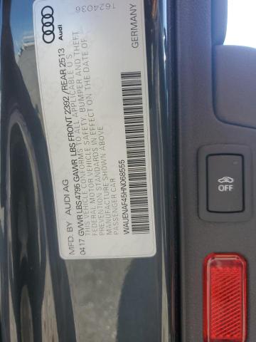 2017 AUDI A4 PREMIUM WAUENAF45HN068555