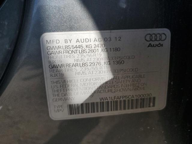 2012 AUDI Q5 PREMIUM - WA1LFAFP5CA100030