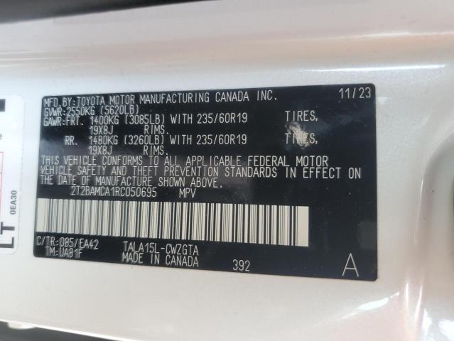 2024 LEXUS RX 350 BAS 2T2BAMCA1RC050695
