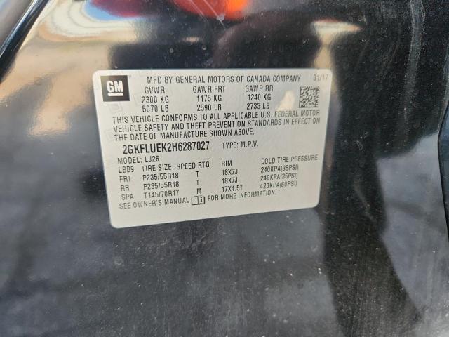 2017 GMC TERRAINSLT 2GKFLUEK2H6287027