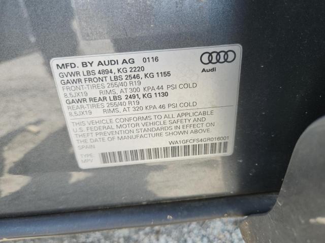 2016 AUDI Q3 PRESTIG WA1GFCFS4GR016001