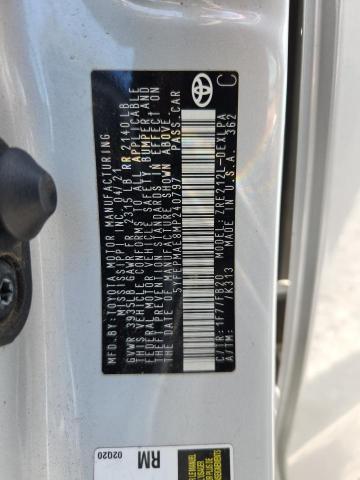 2021 TOYOTA COROLLA LE - 5YFEPMAE8MP240797