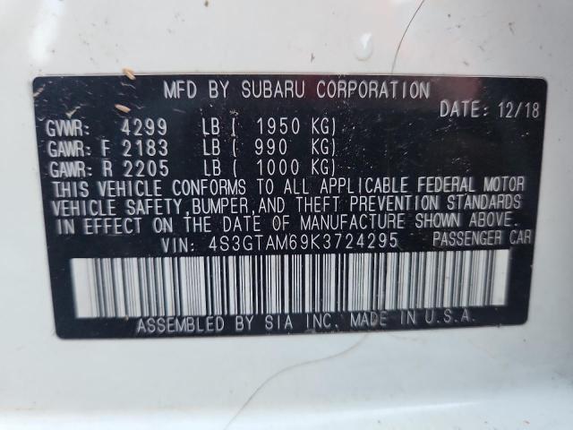 2019 SUBARU IMPREZA SP - 4S3GTAM69K3724295