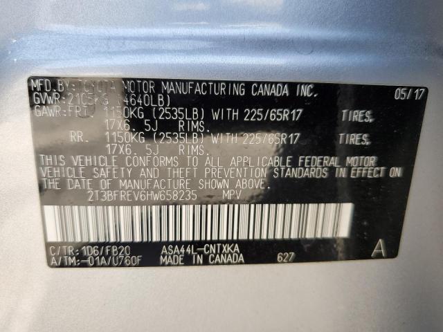 2017 TOYOTA RAV4 LE - 2T3BFREV6HW658235