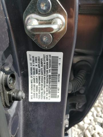 2017 HONDA CIVIC LX 19XFC2F51HE019269