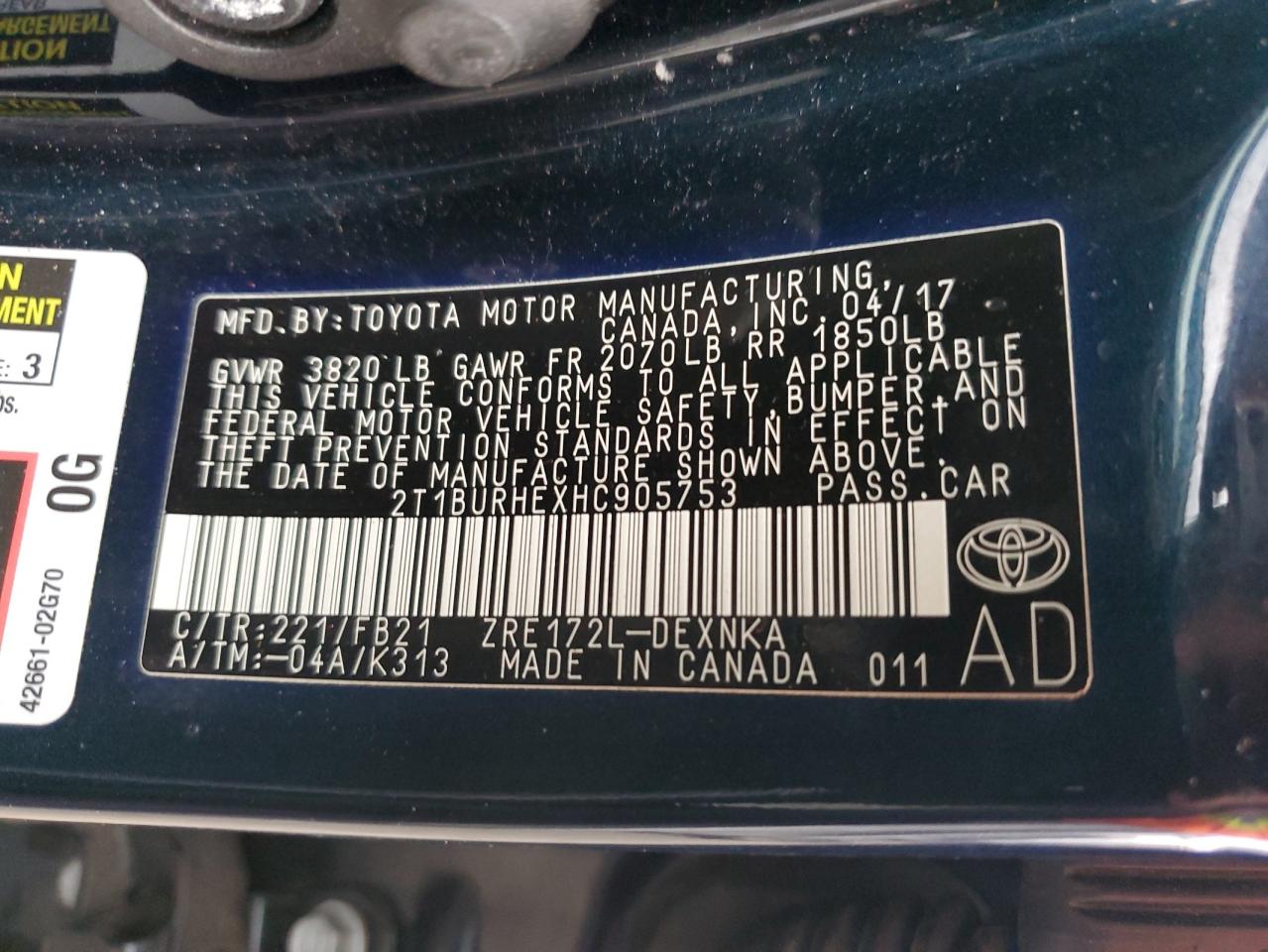 Toyota Corolla l 2017
