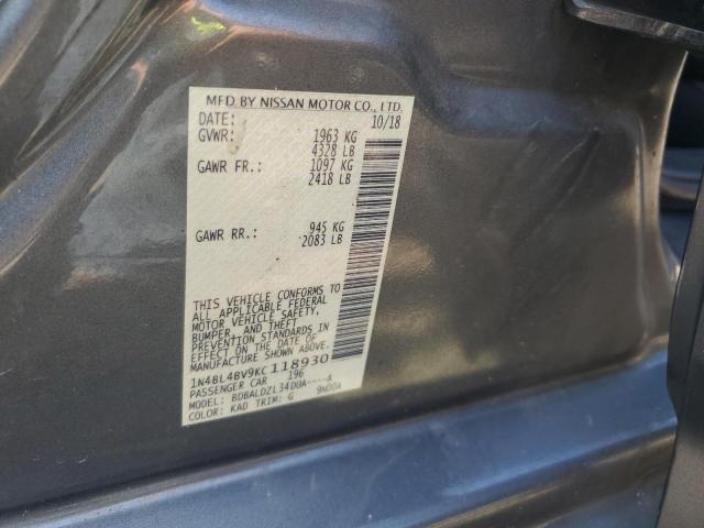 2019 NISSAN ALTIMA S - 1N4BL4BV9KC118930