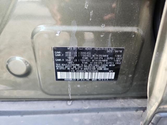 2016 SUBARU OUTBACK 3. 4S4BSENC7G3339460