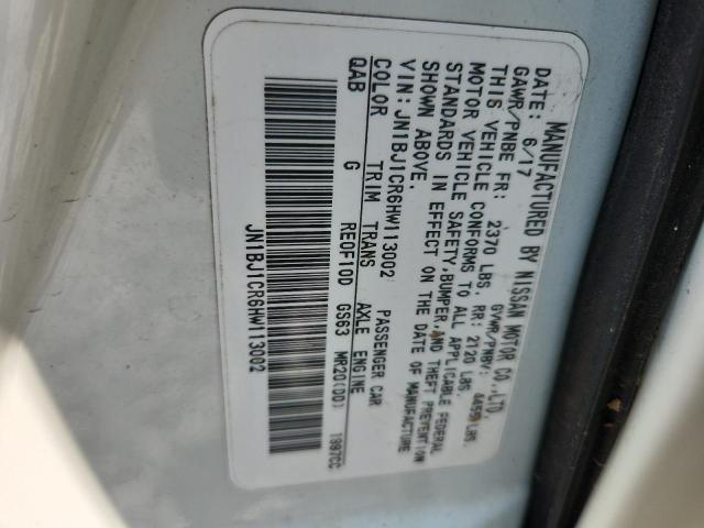 2017 NISSAN ROGUE SPOR JN1BJ1CR6HW113002