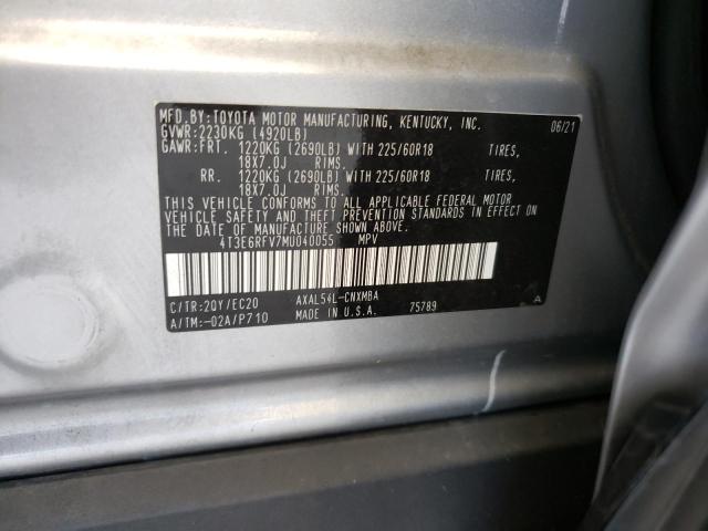 2021 TOYOTA RAV4 XSE - 4T3E6RFV7MU040055