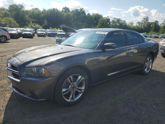 DODGE CHARGER R/ 2013 gray sedan 4d gas 2C3CDXDT5DH577319 photo #1