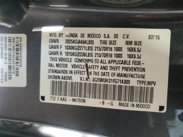 2015 HONDA CR-V LX 3CZRM3H31FG714309