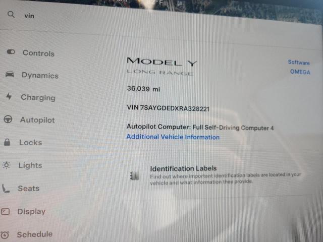 2024 TESLA MODEL Y 7SAYGDEDXRA328221