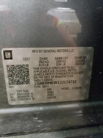 1GNERHKW1JJ174710 Chevrolet Traverse Lt
