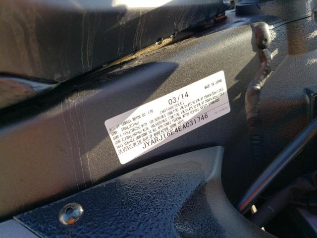 2014 YAMAHA YZFR6 JYARJ16E4EA031746
