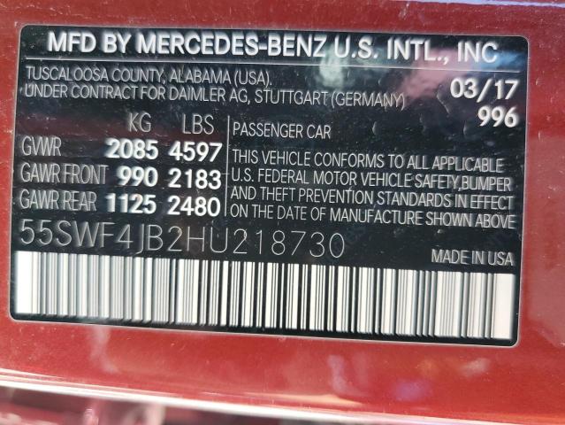 2017 MERCEDES-BENZ C 300 - 55SWF4JB2HU218730