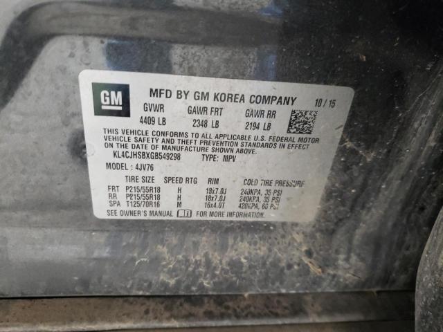 KL4CJHSBXGB549298 Buick Encore Premium