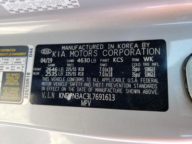 KNDPN3AC3L7691613 KIA Sportage Ex