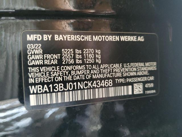 2022 BMW 530 XI - WBA13BJ01NCK43468