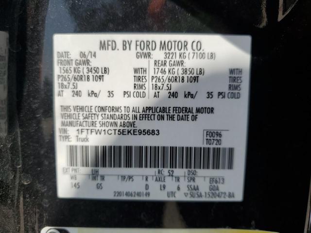 1FTFW1CT5EKE95683 Ford F150 Supercrew