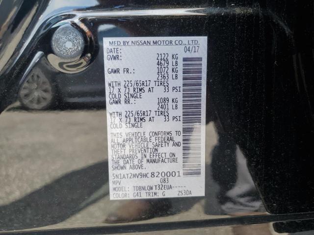 2017 NISSAN ROGUE SV - 5N1AT2MV9HC820001