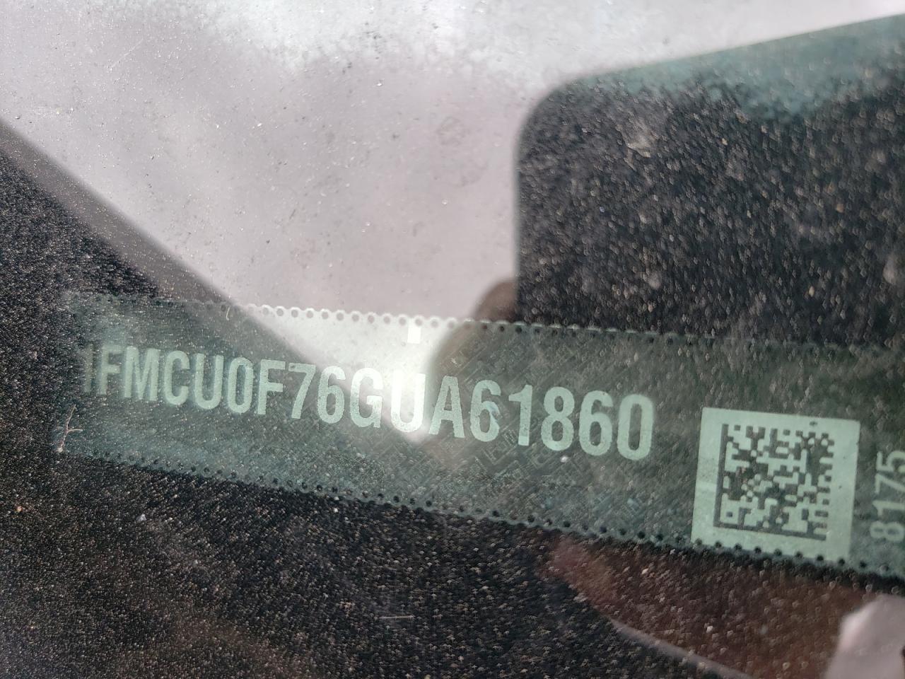 1FMCU0F76GUA61860 FORD ESCAPE 2016