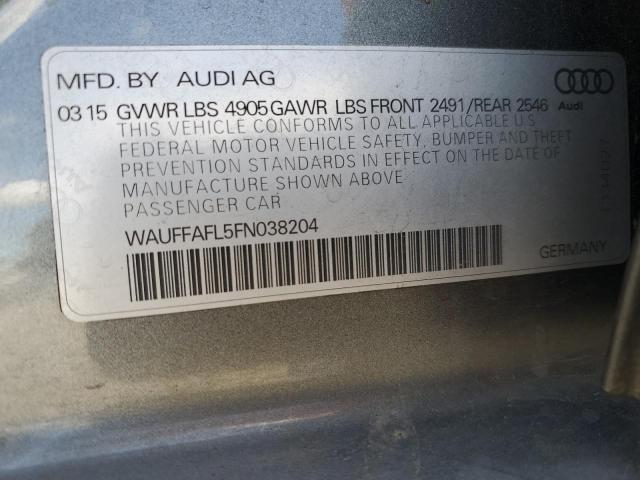 WAUFFAFL5FN038204 2015 AUDI A4, photo no. 12