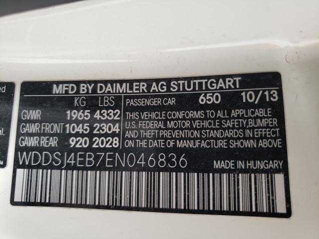 WDDSJ4EB7EN046836 Mercedes-Benz CLA 250