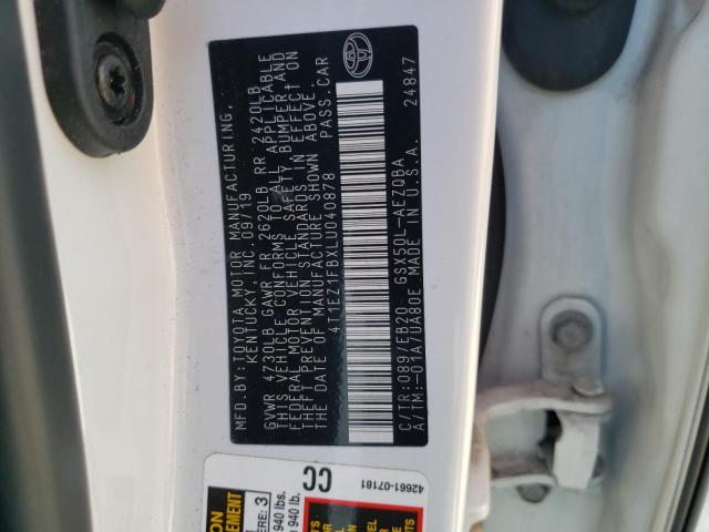 2020 TOYOTA AVALON XSE 4T1EZ1FBXLU040878