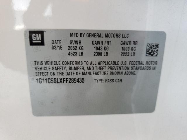 1G11C5SLXFF289435 Chevrolet MALIBU 1LT