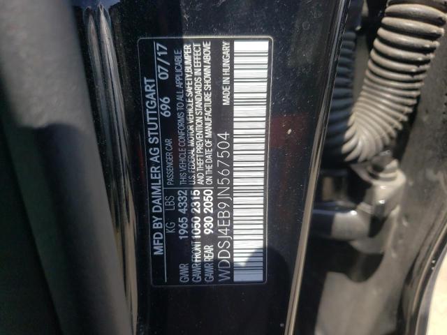 WDDSJ4EB9JN567504 Mercedes-Benz CLA 250