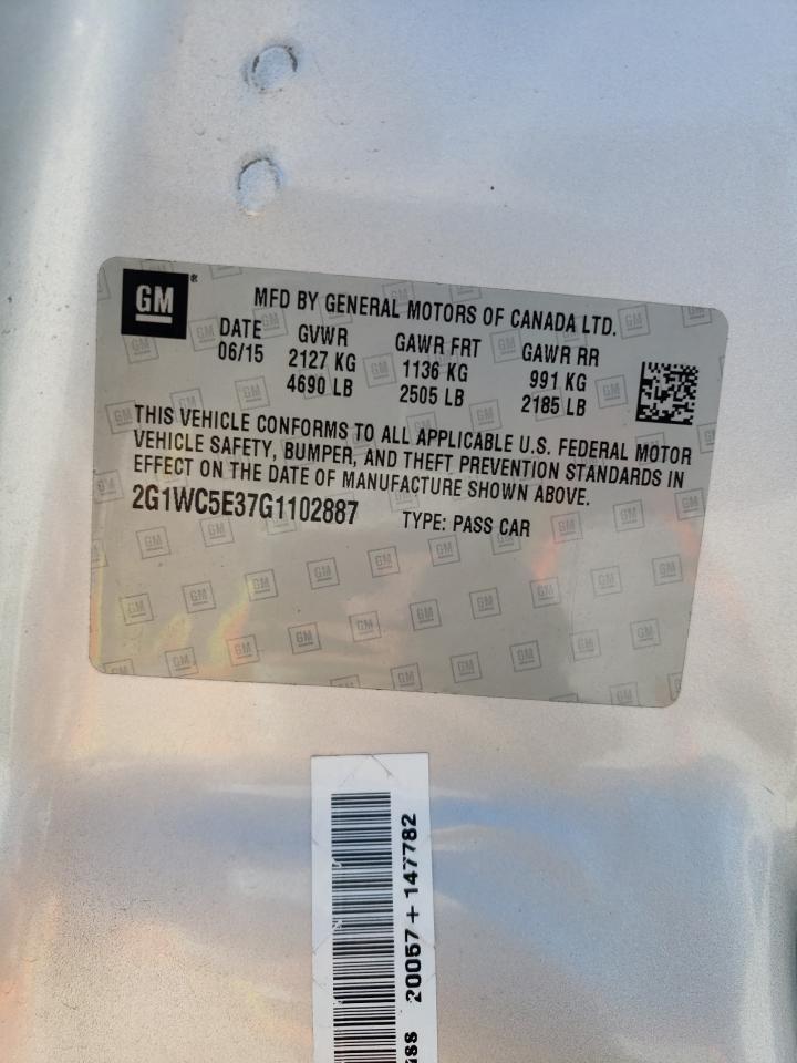 2G1WC5E37G1102887 CHEVROLET IMPALA 2016