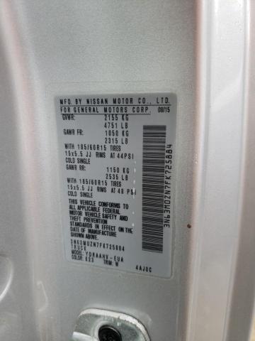 2015 CHEVROLET CITY EXPRE - 3N63M0ZN7FK725884