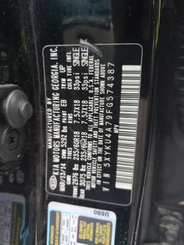 5XYKU4A79FG574387 KIA SORENTO EX