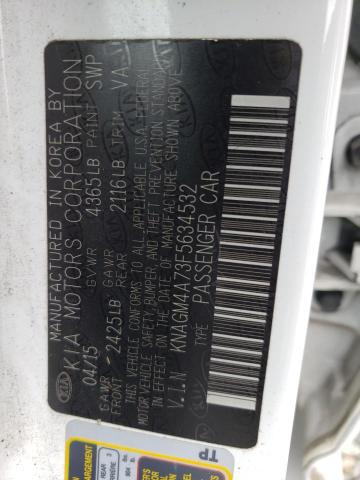 KNAGM4A73F5634532 KIA Optima Lx
