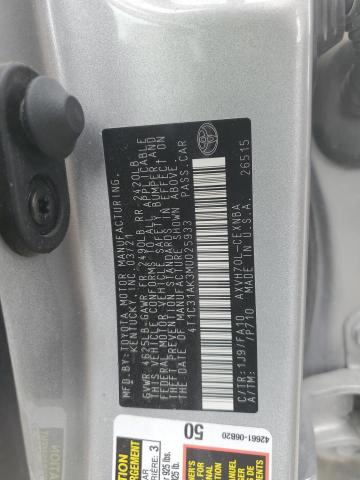 4T1C31AK3MU025933 Toyota CAMRY LE