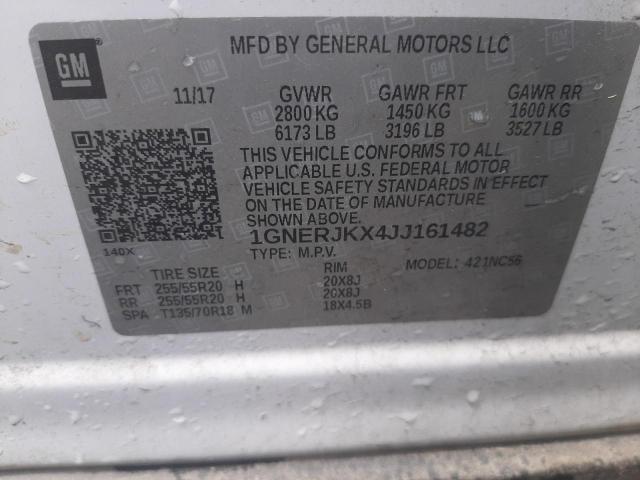 1GNERJKX4JJ161482 Chevrolet Traverse Rs