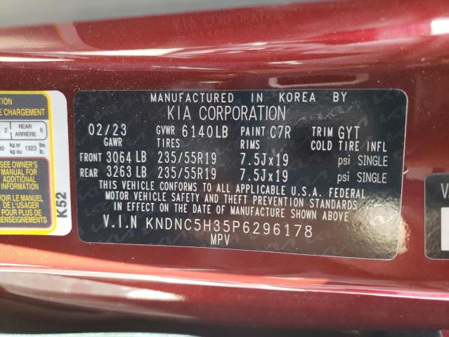 KNDNC5H35P6296178 KIA Carnival Ex