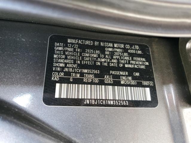 JN1BJ1CV1NW352563 Nissan Rogue Sport Sl