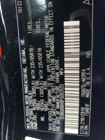 VIN 5TDKDRBH9PS003555 2023 Toyota Highlander, L no.12