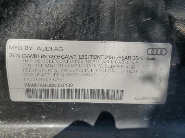 VIN WAUFFAFL5DN051189 2013 Audi A4, Premium Plus no.12