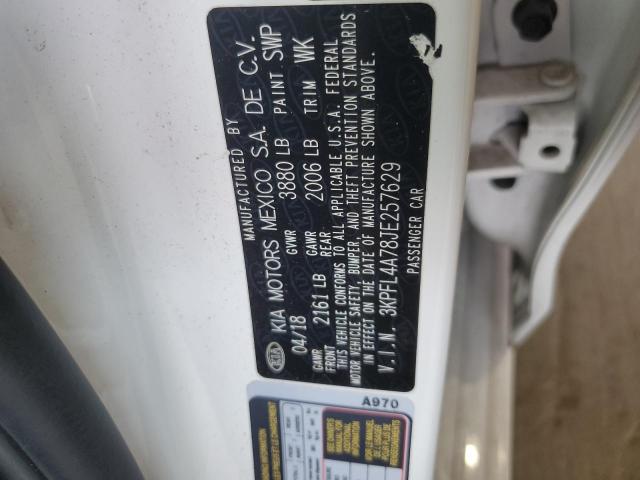 3KPFL4A78JE257629 KIA FORTE LX