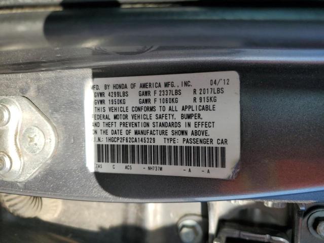 1HGCP2F62CA145329 | 2012 Honda accord se