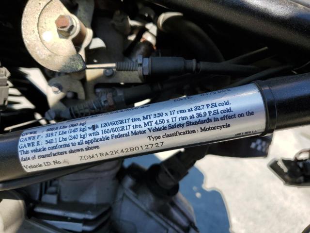 2002 DUCATI M600 ZDM1RA2K42B012727