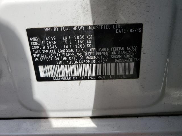 4S3BNAN62F3054727 Subaru Legacy 2.5i Limited